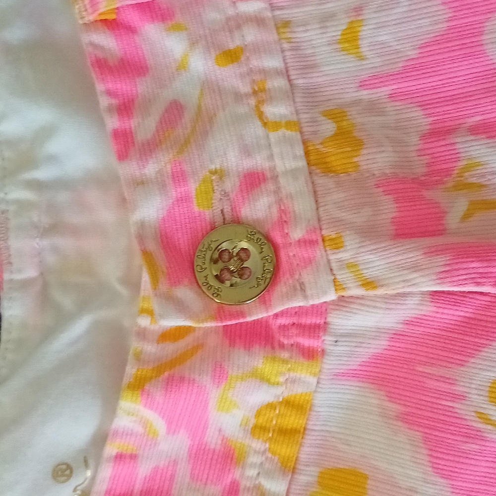 🔥🔥🔥Lilly Pulitzer Callahan shorts Royal pink ooh la la 00 - Picture 5 of 15